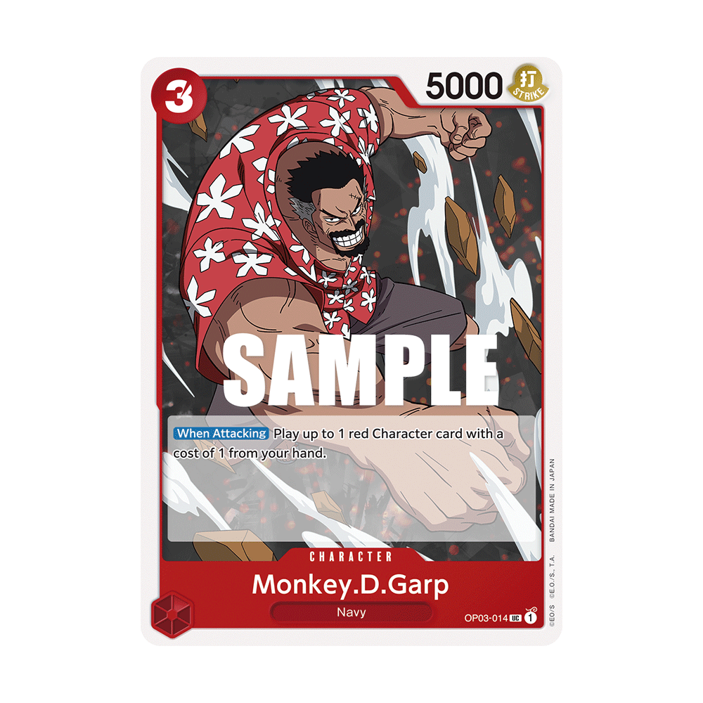 Monkey.D.Garp: Carte One Piece PILLARS OF STRENGTH [OP03] N°OP03-014