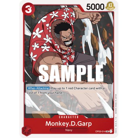 Monkey.D.Garp: Carte One Piece PILLARS OF STRENGTH [OP03] N°OP03-014