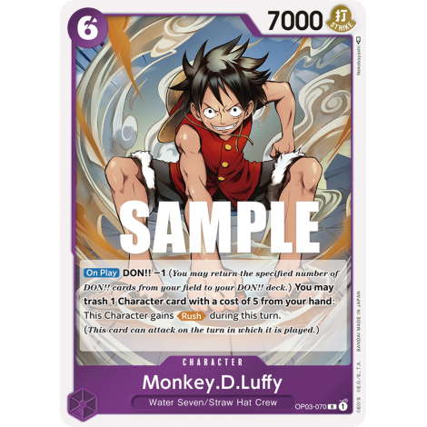 Monkey.D.Luffy: Carte One Piece PILLARS OF STRENGTH [OP03] N°OP03-070
