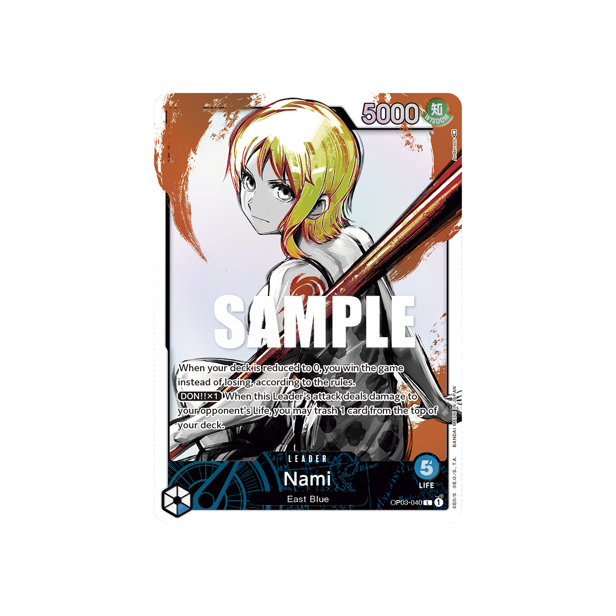 Nami: Carte One Piece PILLARS OF STRENGTH [OP03] N°OP03-040