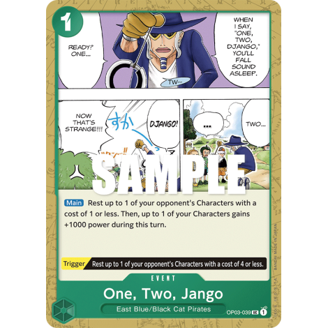 One, Two, Jango: Carte One Piece PILLARS OF STRENGTH [OP03] N°OP03-039