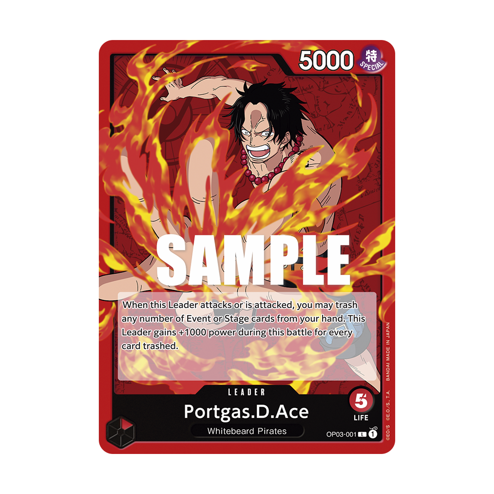 Portgas.D.Ace: Carte One Piece PILLARS OF STRENGTH [OP03] N°OP03-001