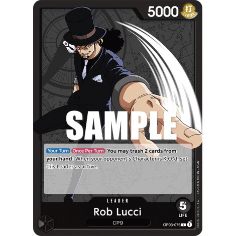 Rob Lucci: Carte One Piece PILLARS OF STRENGTH [OP03] N°OP03-076