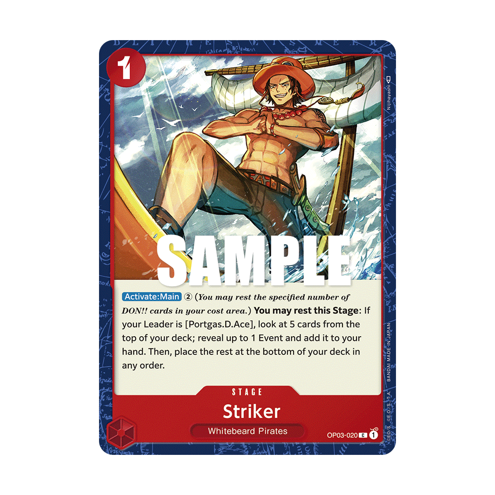 Striker: Carte One Piece PILLARS OF STRENGTH [OP03] N°OP03-020