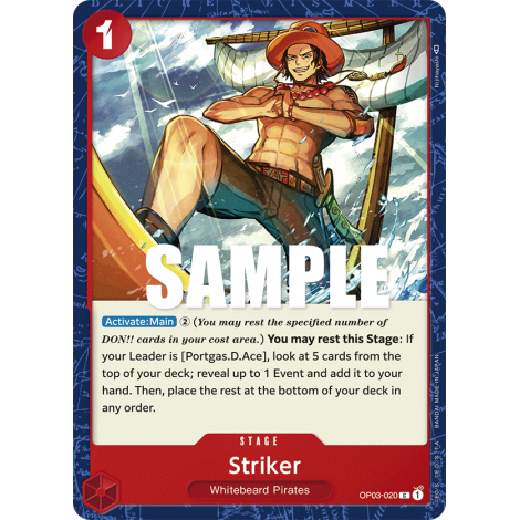 Striker: Carte One Piece PILLARS OF STRENGTH [OP03] N°OP03-020