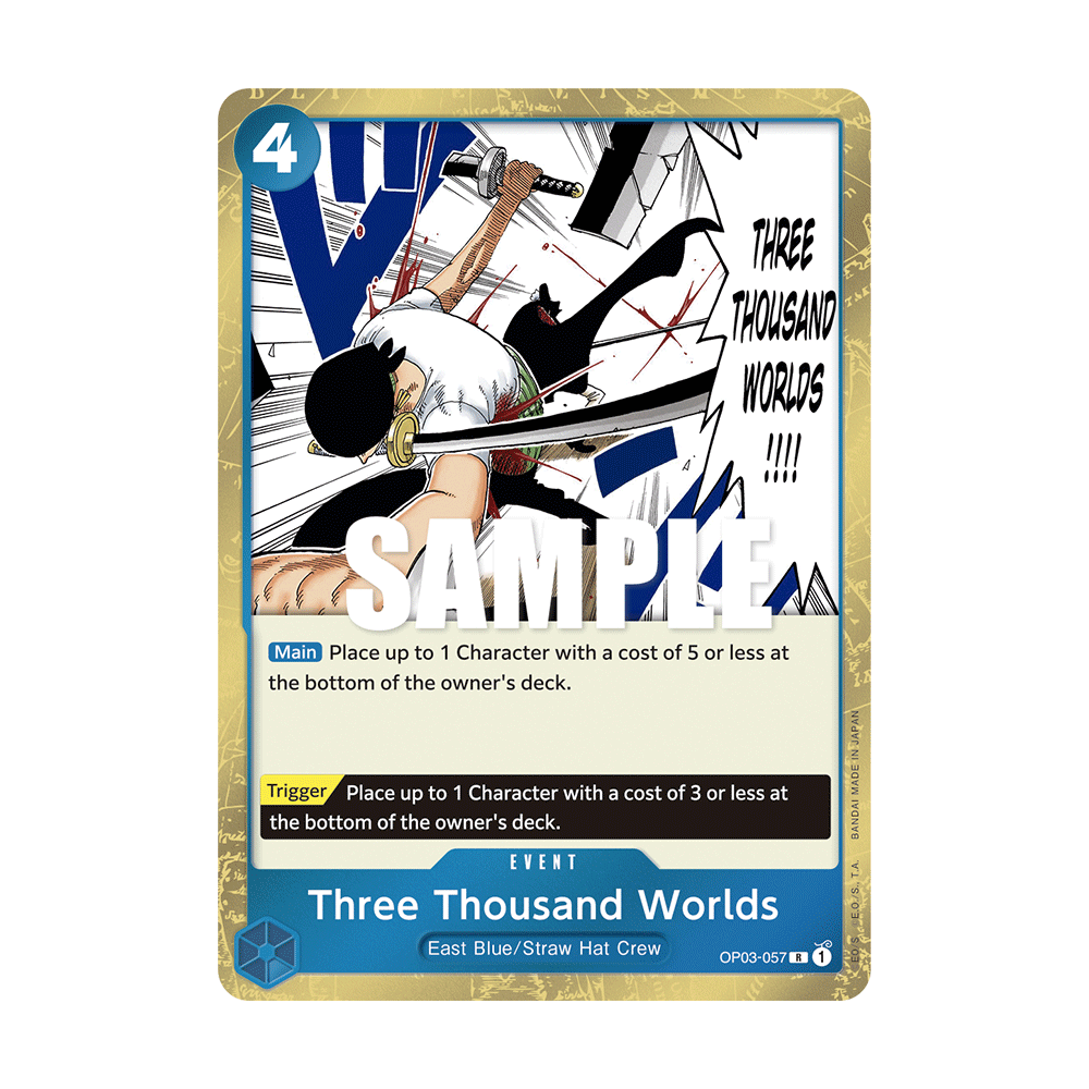 Three Thousand Worlds: Carte One Piece PILLARS OF STRENGTH N°OP03-057