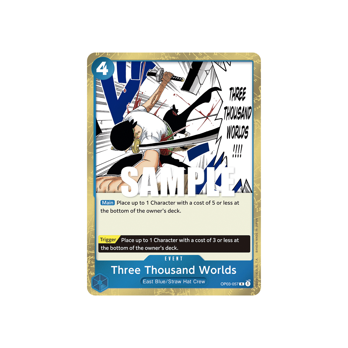 Three Thousand Worlds: Carte One Piece PILLARS OF STRENGTH N°OP03-057