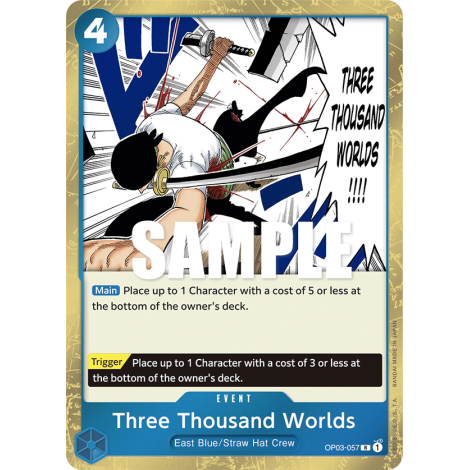 Three Thousand Worlds: Carte One Piece PILLARS OF STRENGTH N°OP03-057