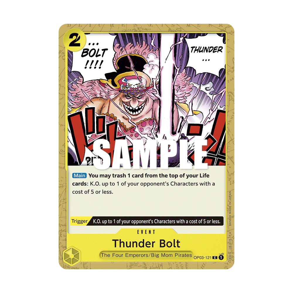 Thunder Bolt: Carte One Piece PILLARS OF STRENGTH [OP03] N°OP03-121