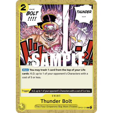 Thunder Bolt: Carte One Piece PILLARS OF STRENGTH [OP03] N°OP03-121