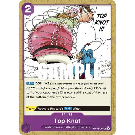 Top Knot: Carte One Piece PILLARS OF STRENGTH [OP03] N°OP03-074