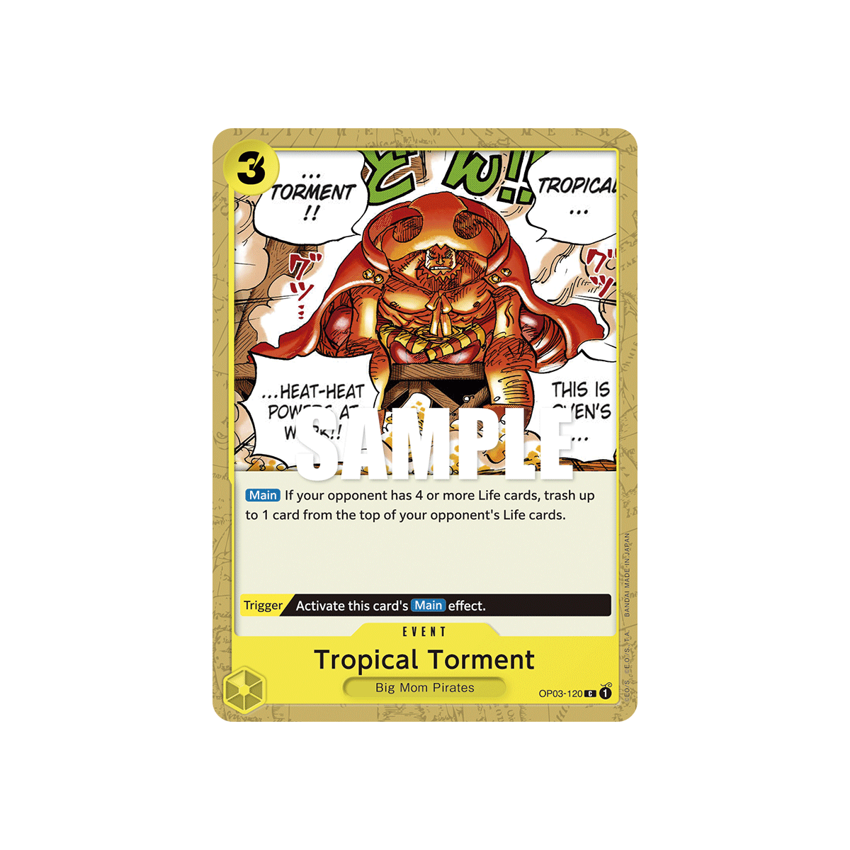 Tropical Torment: Carte One Piece PILLARS OF STRENGTH [OP03] N°OP03-120