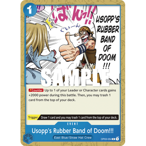 Usopp's Rubber Band of Doom!!!: Carte One Piece PILLARS OF STRENGTH [OP03] N°OP03-054