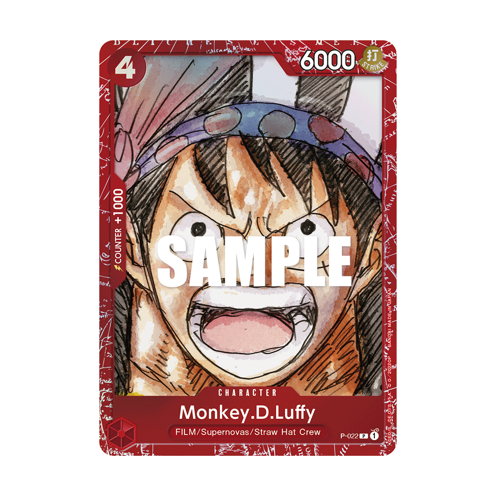 Monkey.D.Luffy: Carte One Piece Premium Card Collection FILM RED Edition- N°P-022