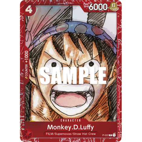 Monkey.D.Luffy: Carte One Piece Premium Card Collection FILM RED Edition- N°P-022