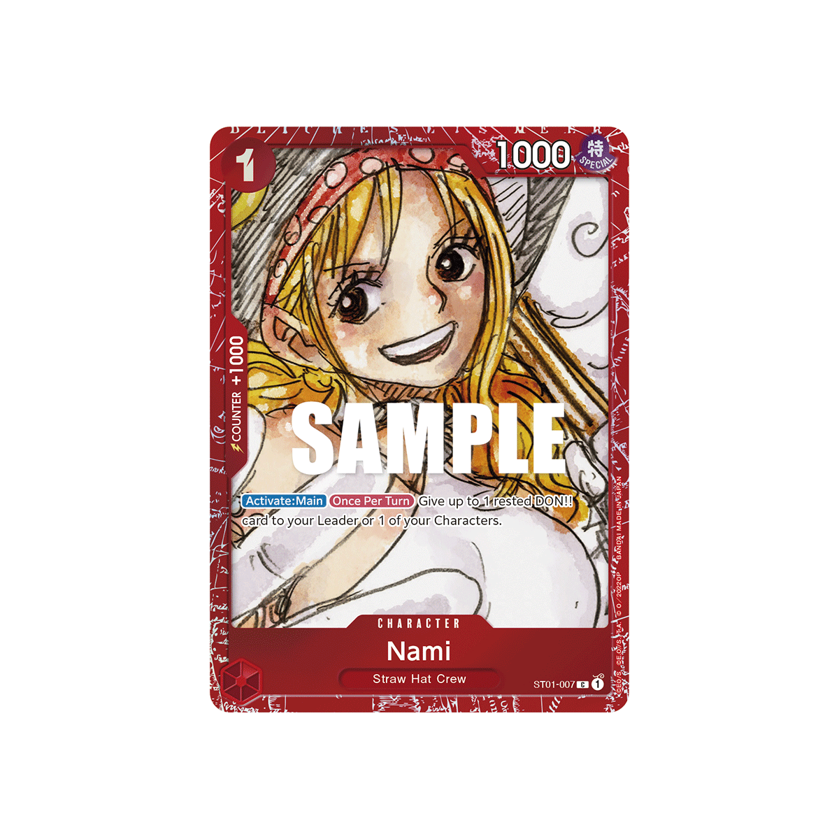 Nami: Carte One Piece Premium Card Collection FILM RED Edition- N°ST01-007