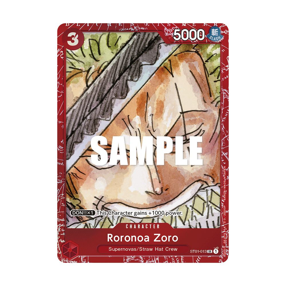 Roronoa Zoro: Carte One Piece Premium Card Collection FILM RED Edition- N°ST01-013