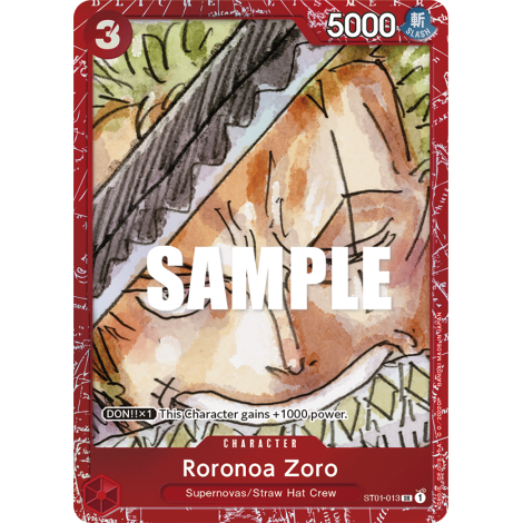Roronoa Zoro: Carte One Piece Premium Card Collection FILM RED Edition- N°ST01-013