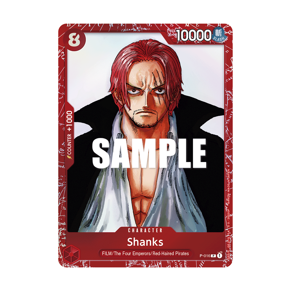 Shanks: Carte One Piece Premium Card Collection FILM RED Edition- N°P-016