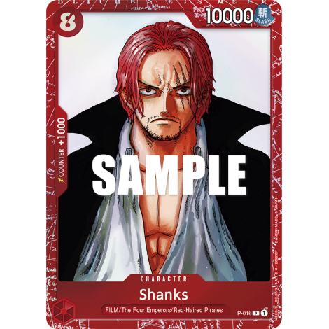 Shanks: Carte One Piece Premium Card Collection FILM RED Edition- N°P-016