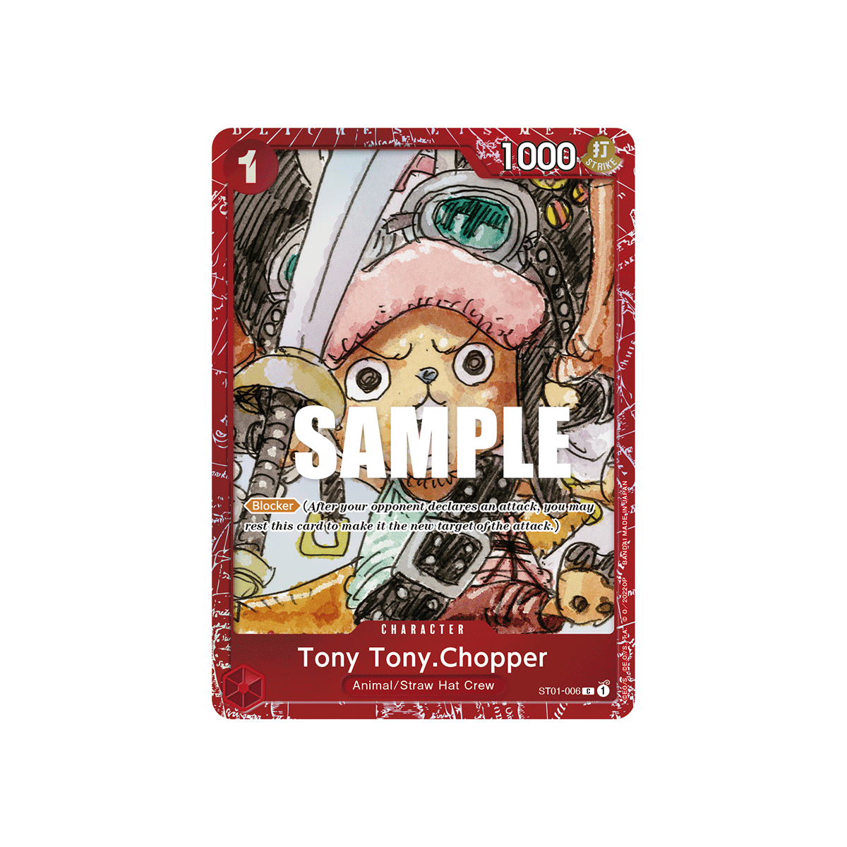 Tony Tony.Chopper: Carte One Piece Premium Card Collection FILM RED Edition- N°ST01-006
