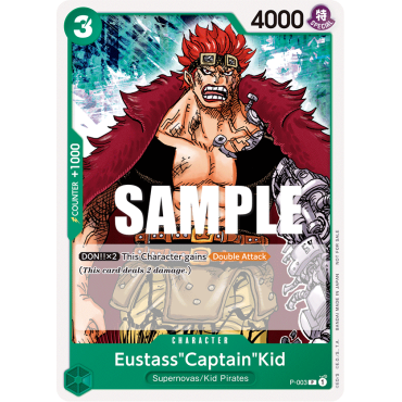 Eustass"Captain"Kid: Carte One Piece Included in Promotion Pack 2022 N°P-003