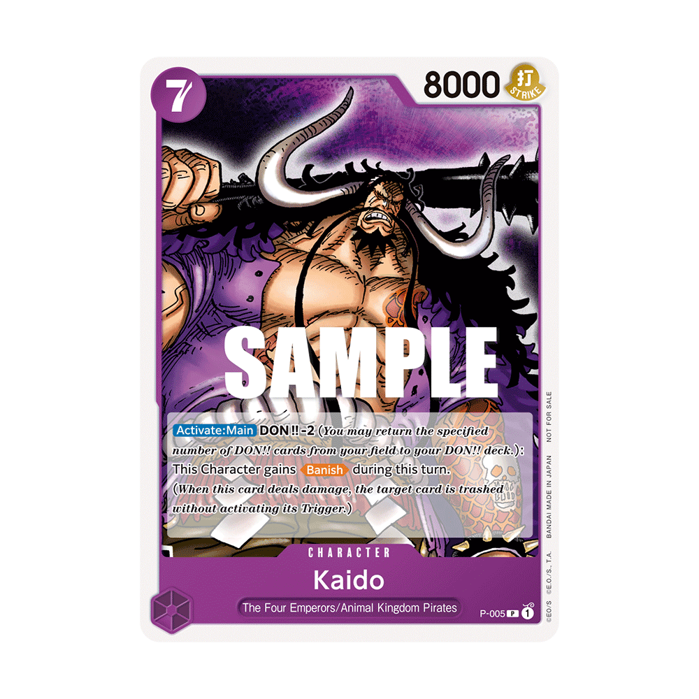 Kaido: Carte One Piece Included in Promotion Pack 2022 N°P-005