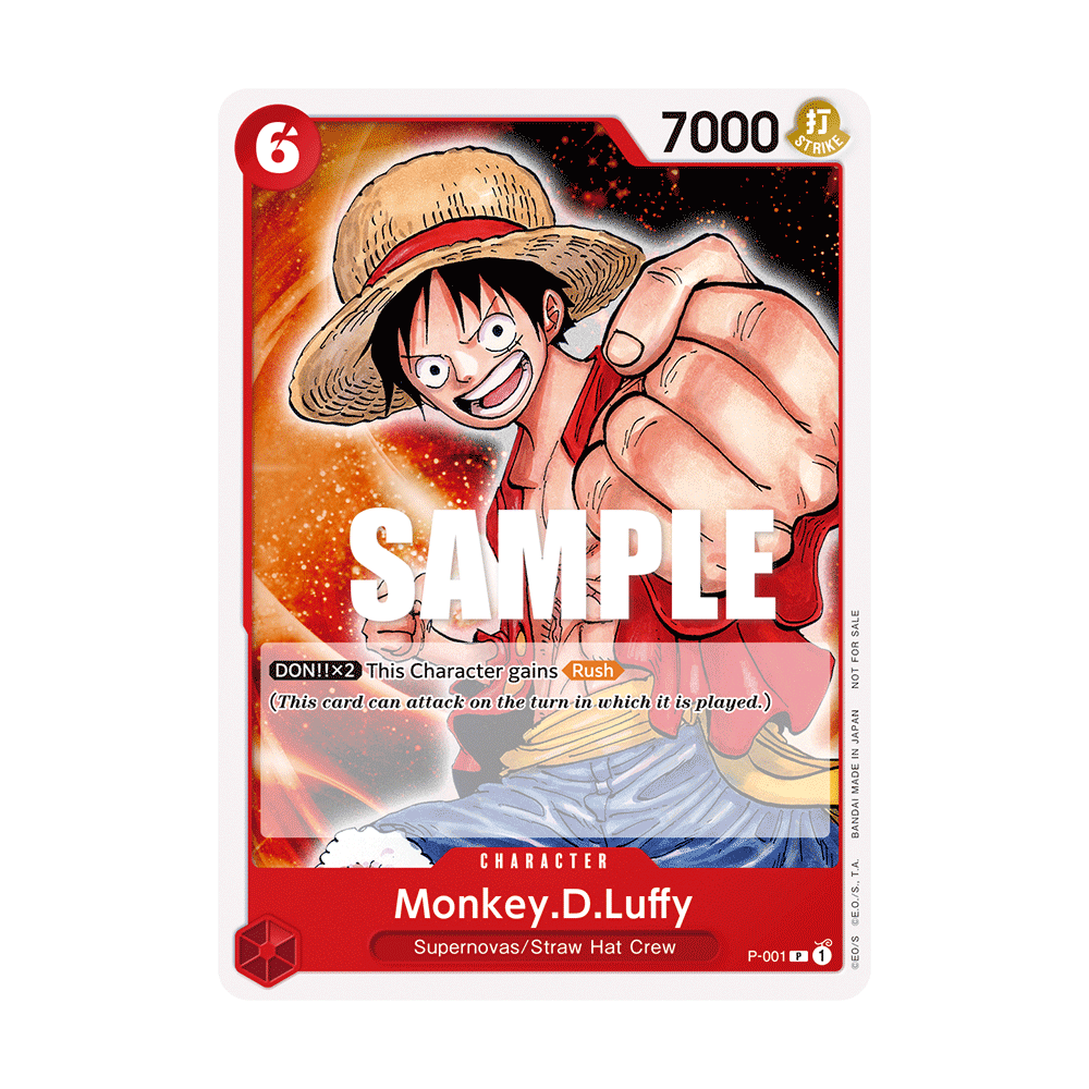 Monkey.D.Luffy: Carte One Piece Included in Promotion Pack 2022 N°P-001
