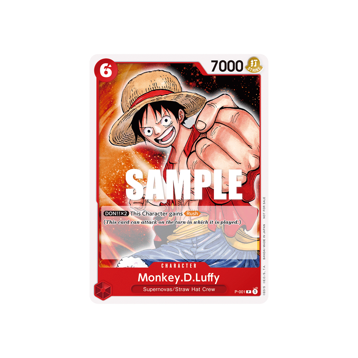 Monkey.D.Luffy: Carte One Piece Included in Promotion Pack 2022 N°P-001