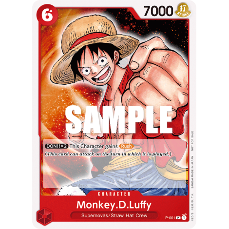 Monkey.D.Luffy: Carte One Piece Included in Promotion Pack 2022 N°P-001