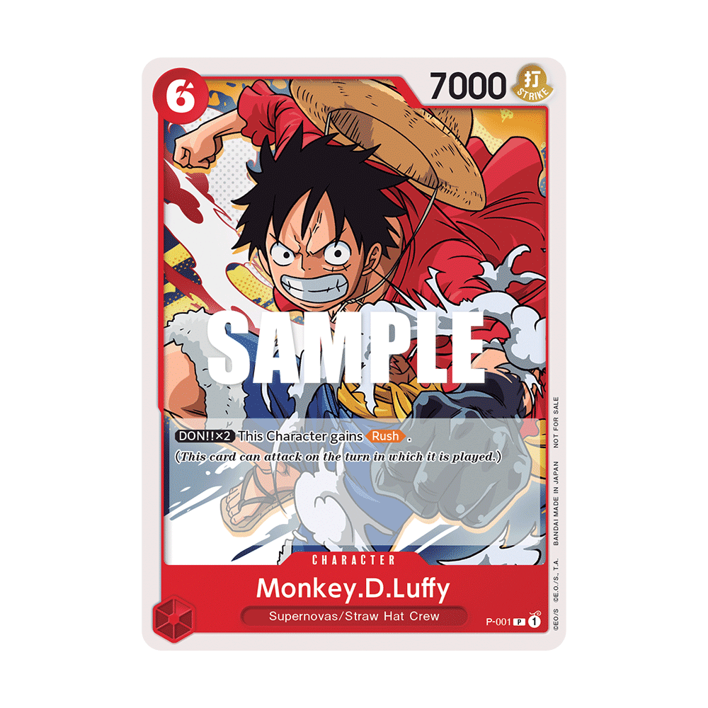 Monkey.D.Luffy: Carte One Piece Super Pre-Release  N°P-001