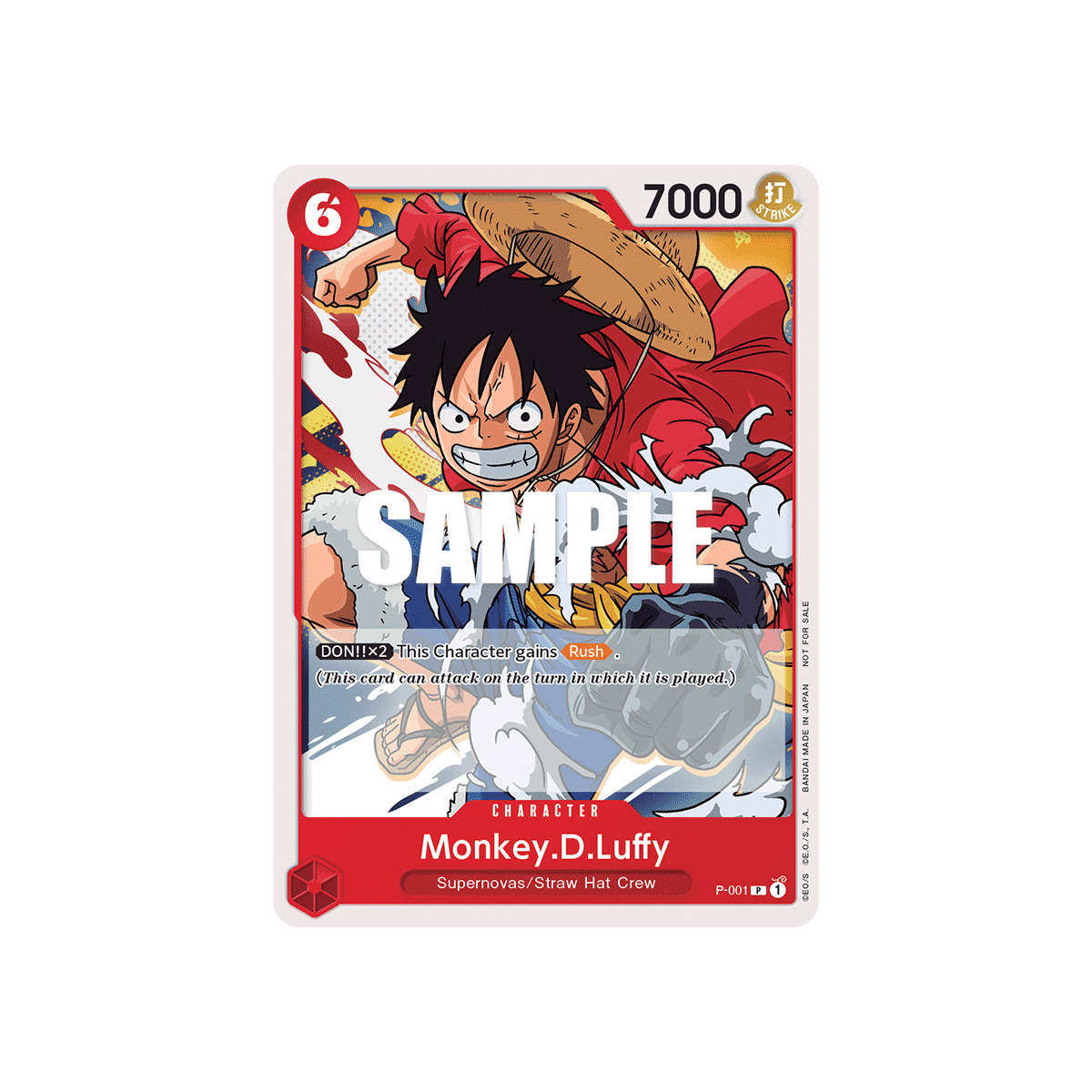 Monkey.D.Luffy: Carte One Piece Super Pre-Release  N°P-001