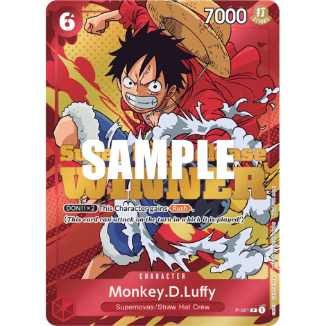 Monkey.D.Luffy: Carte One Piece Super Pre-Release  N°P-001