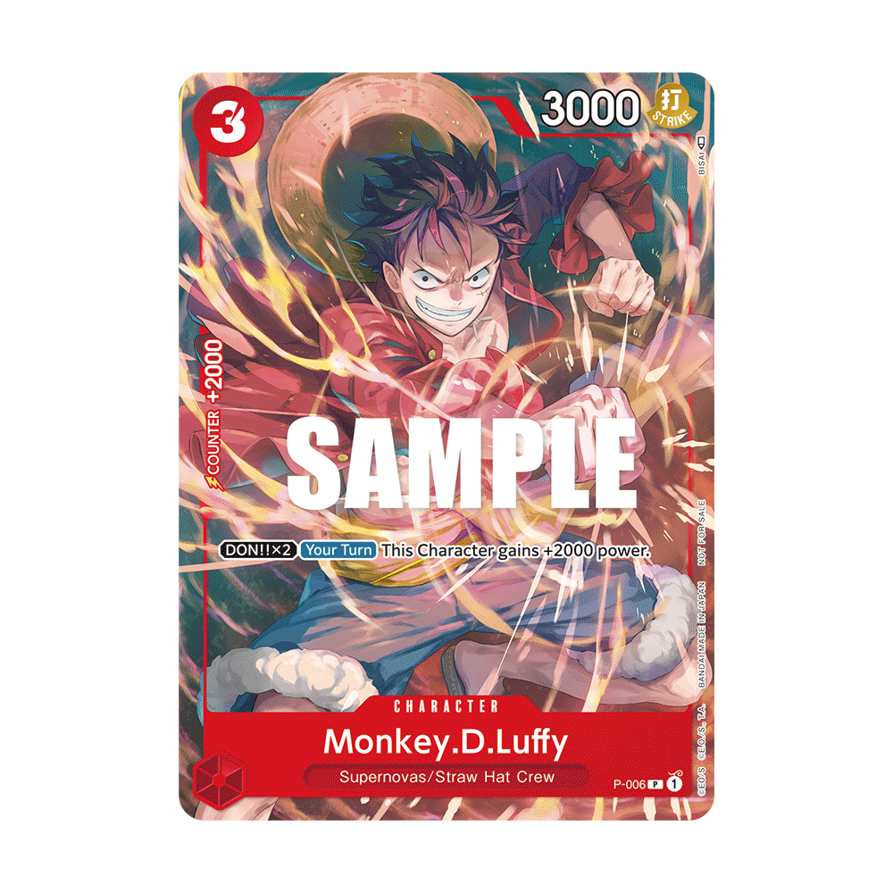 Monkey.D.Luffy: Carte One Piece Tournament Pack Vol.1 N°P-006