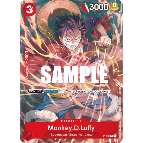 Monkey.D.Luffy: Carte One Piece Tournament Pack Vol.1 N°P-006