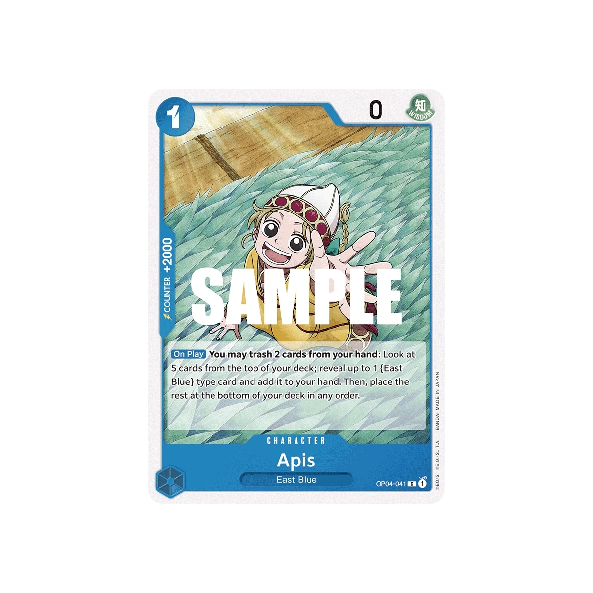 Apis: Carte One Piece KINGDOMS OF INTRIGUE [OP04] N°OP04-041