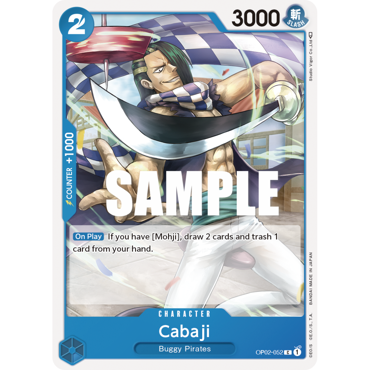 Cabaji: Carte One Piece PARAMOUNT WAR [OP02] N°OP02-052