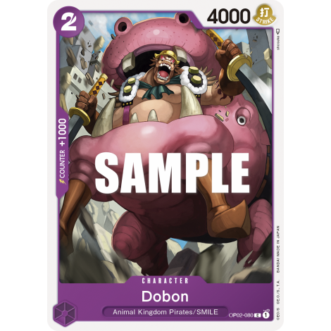 Dobon: Carte One Piece PARAMOUNT WAR [OP02] N°OP02-080