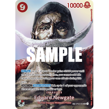 Edward.Newgate: Carte One Piece KINGDOMS OF INTRIGUE [OP04] N°OP02-004