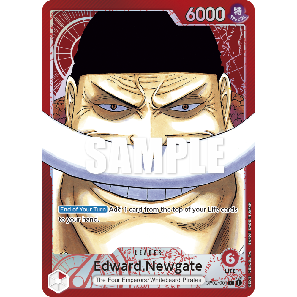 Edward.Newgate: Carte One Piece PARAMOUNT WAR [OP02] N°OP02-001