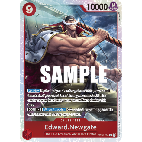 Edward.Newgate: Carte One Piece PARAMOUNT WAR [OP02] N°OP02-004