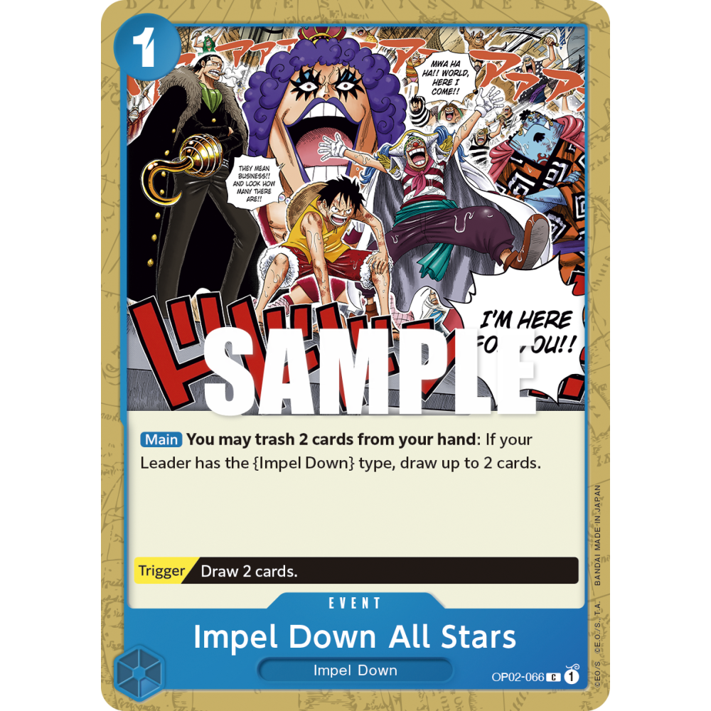 Impel Down All Stars: Carte One Piece PARAMOUNT WAR [OP02] N°OP02-066