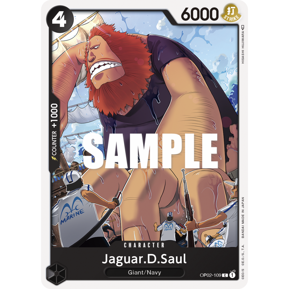 Jaguar.D.Saul: Carte One Piece PARAMOUNT WAR [OP02] N°OP02-109