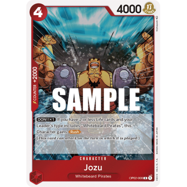 Jozu: Carte One Piece PARAMOUNT WAR [OP02] N°OP02-008