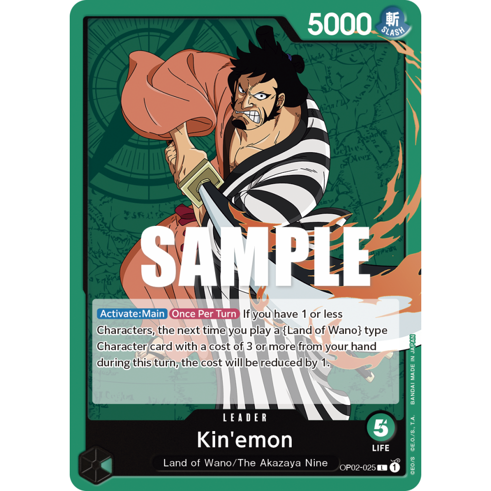Kin'emon: Carte One Piece PARAMOUNT WAR [OP02] N°OP02-025