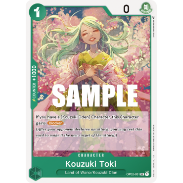 Kouzuki Toki: Carte One Piece PARAMOUNT WAR [OP02] N°OP02-031