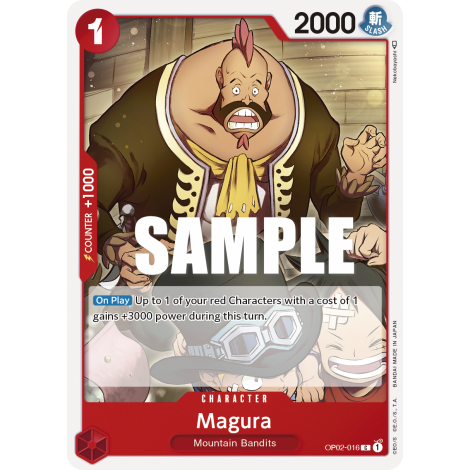 Magura: Carte One Piece PARAMOUNT WAR [OP02] N°OP02-016