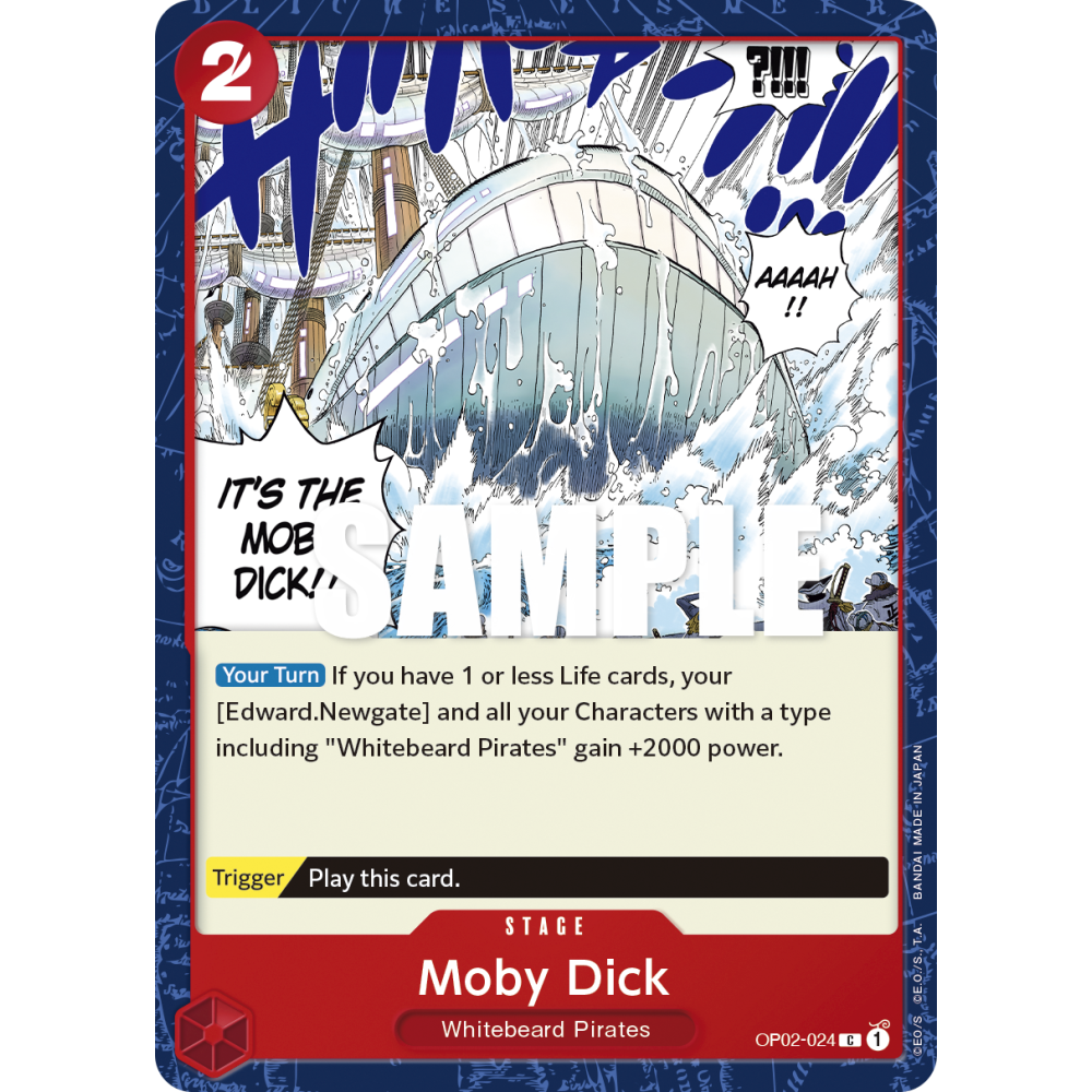 Moby Dick: Carte One Piece PARAMOUNT WAR [OP02] N°OP02-024