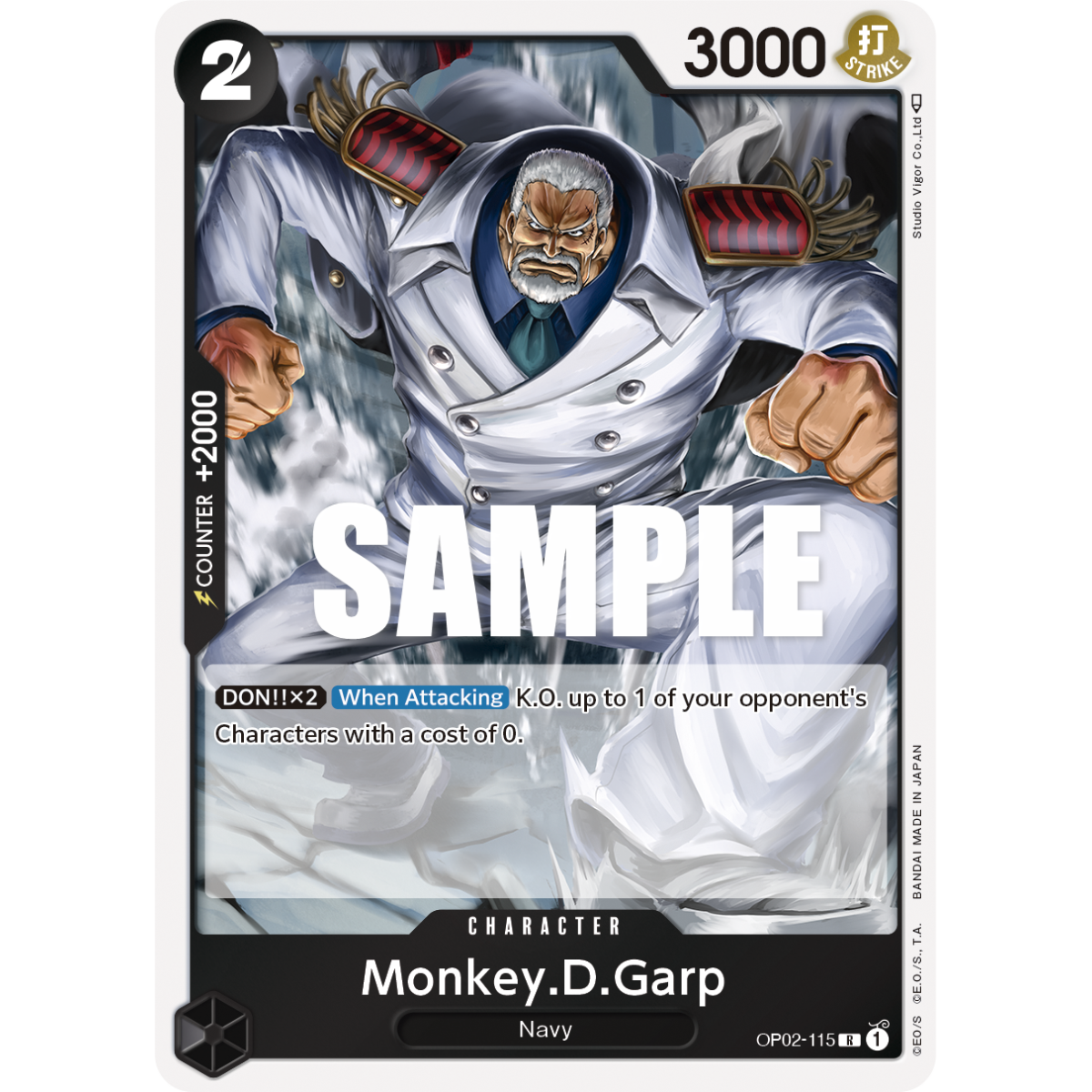 Monkey.D.Garp: Carte One Piece PARAMOUNT WAR [OP02] N°OP02-115