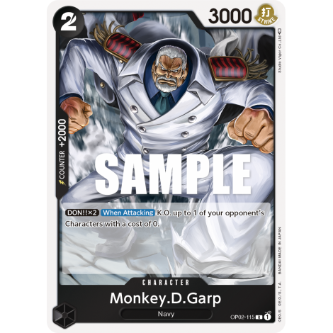 Monkey.D.Garp: Carte One Piece PARAMOUNT WAR [OP02] N°OP02-115